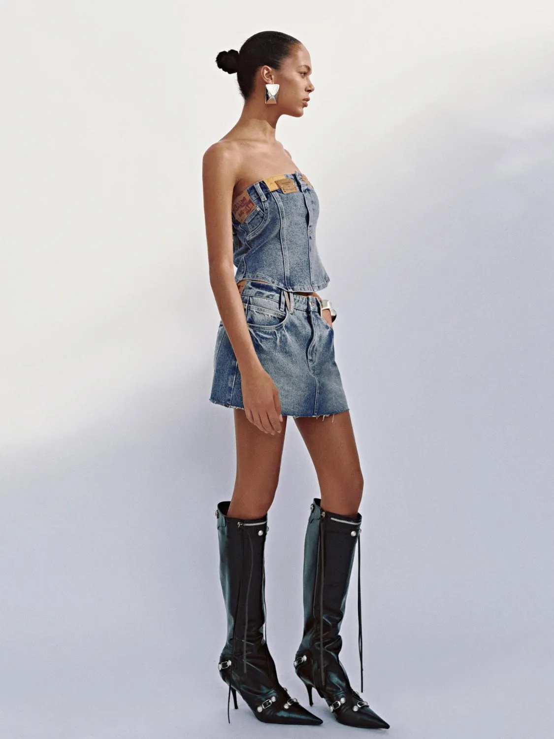 Denim Bandeau sold by Urban Revivo product image thumbnail 5