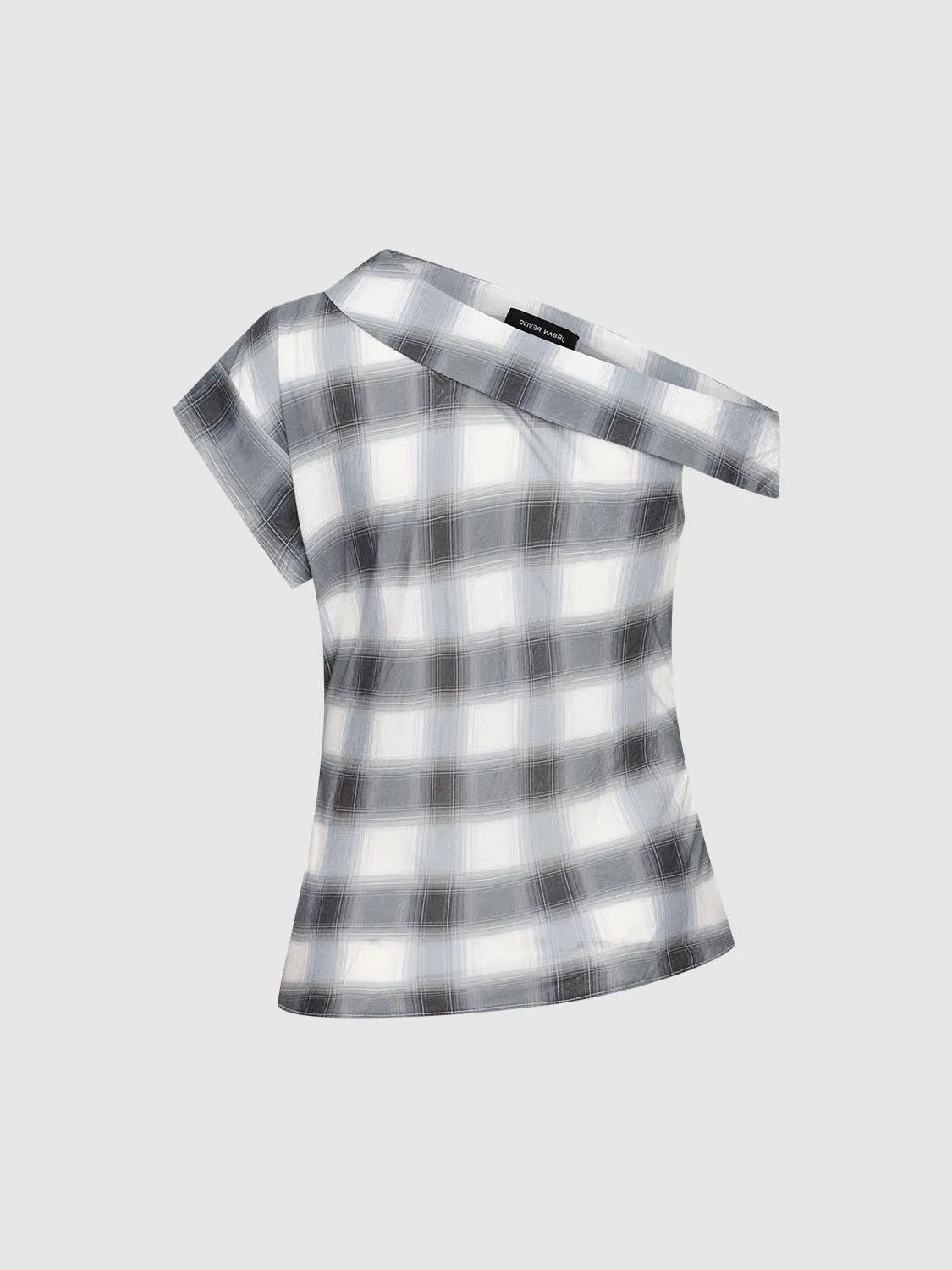 Checkered One Shoulder Overhead Shirts sold by Urban Revivo product image thumbnail 2