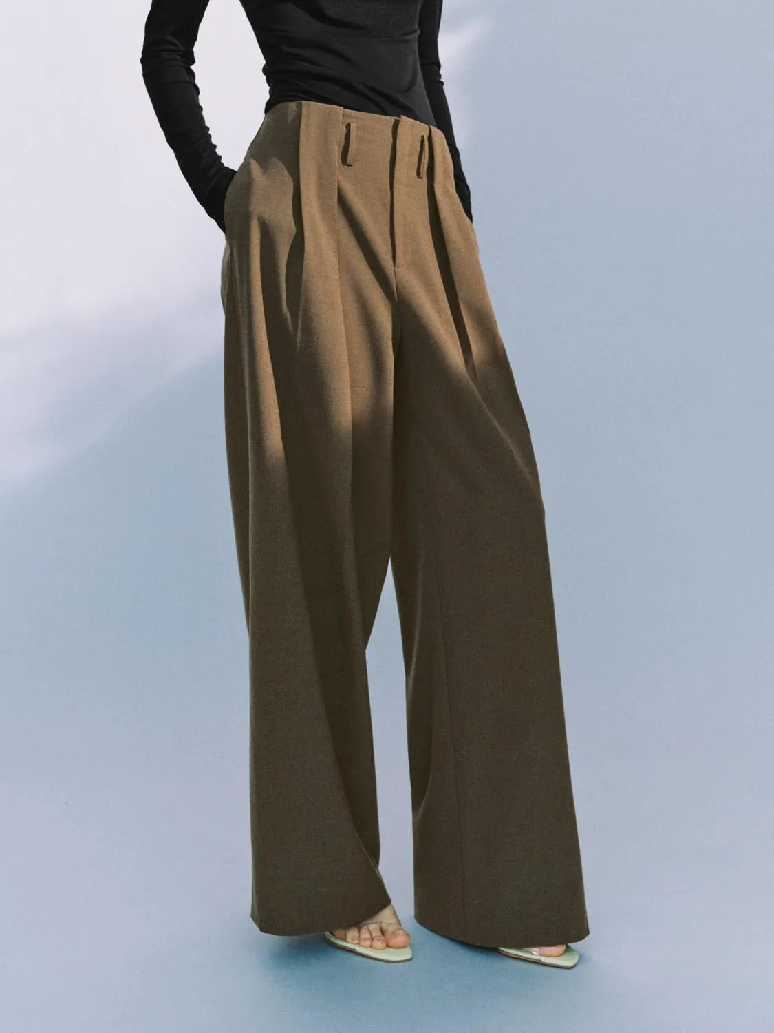 Wide-Leg Pants sold by Urban Revivo product image thumbnail 3