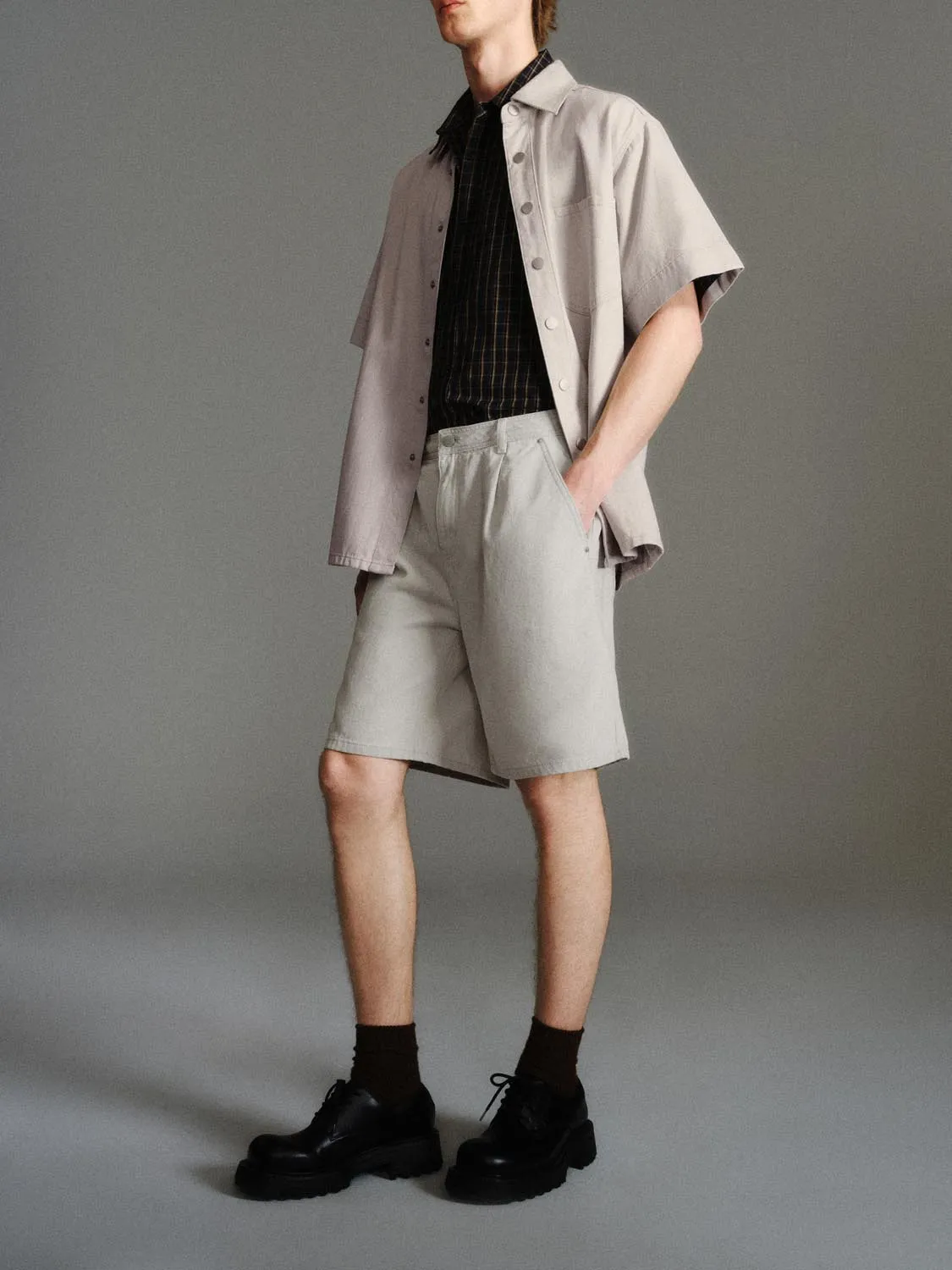 Denim Shorts sold by Urban Revivo product image thumbnail 3