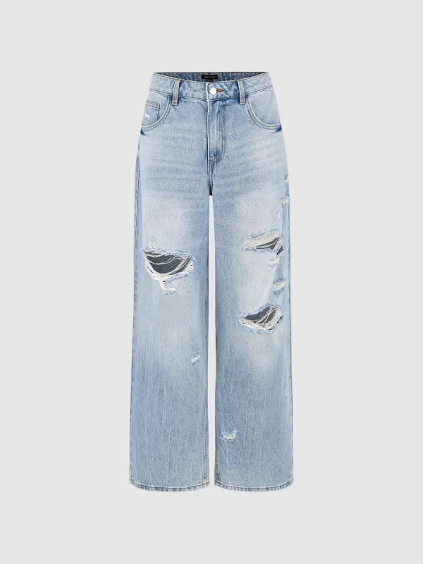 Ripped Denim Jeans sold by Urban Revivo