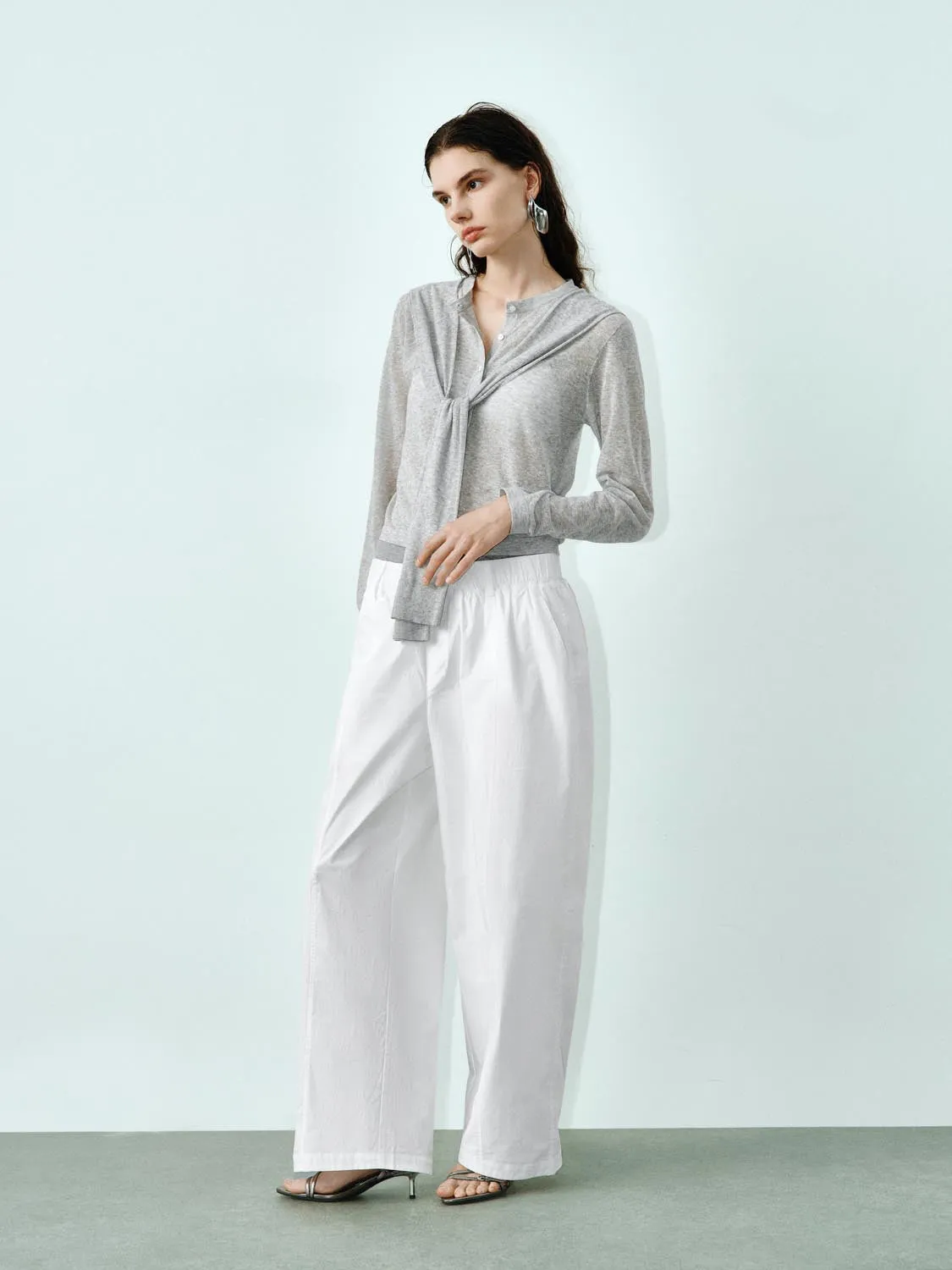 Scarf Decor Knitted Cardigans sold by Urban Revivo product image thumbnail 4