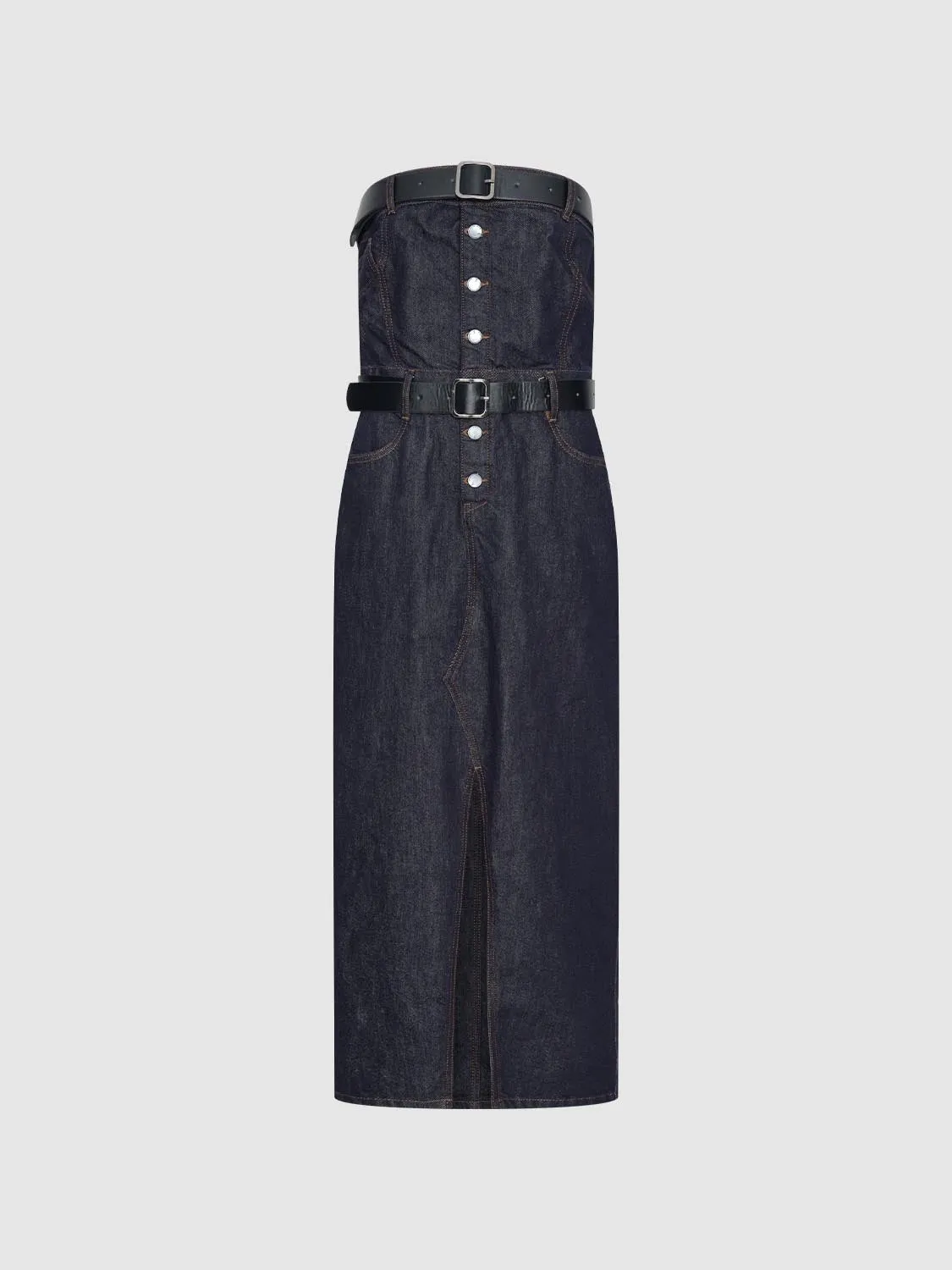 Strapless Denim Dresses sold by Urban Revivo