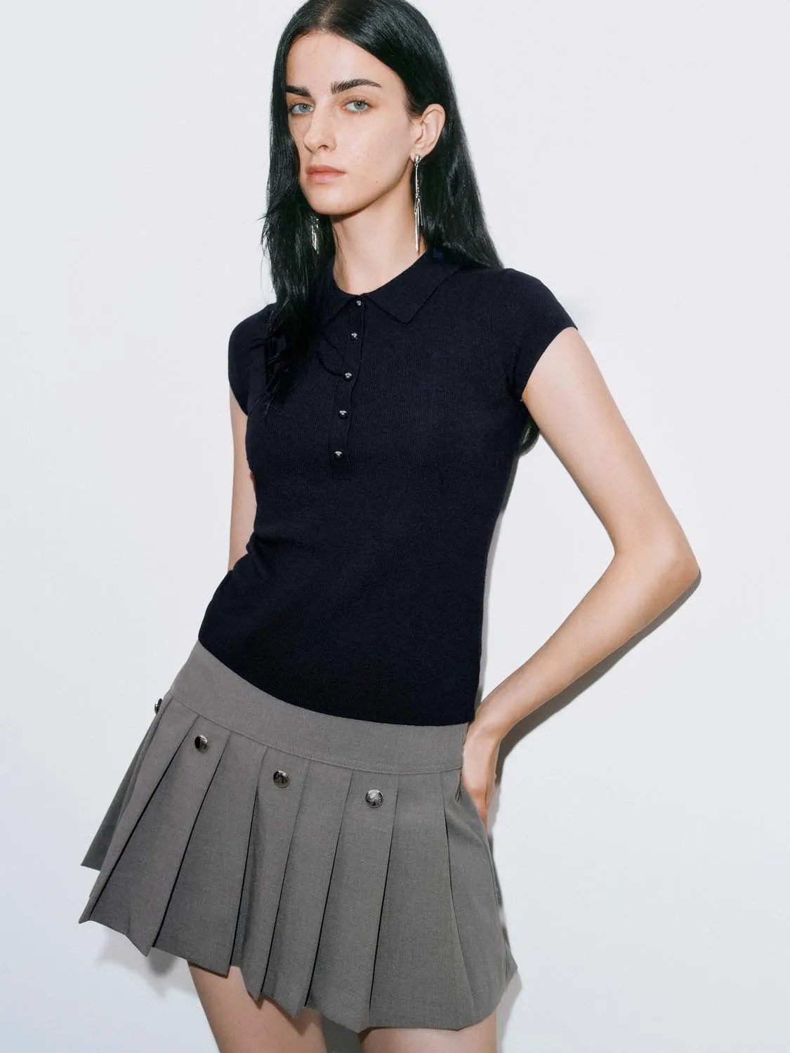 Knitted T-Shirts sold by Urban Revivo product image thumbnail 2