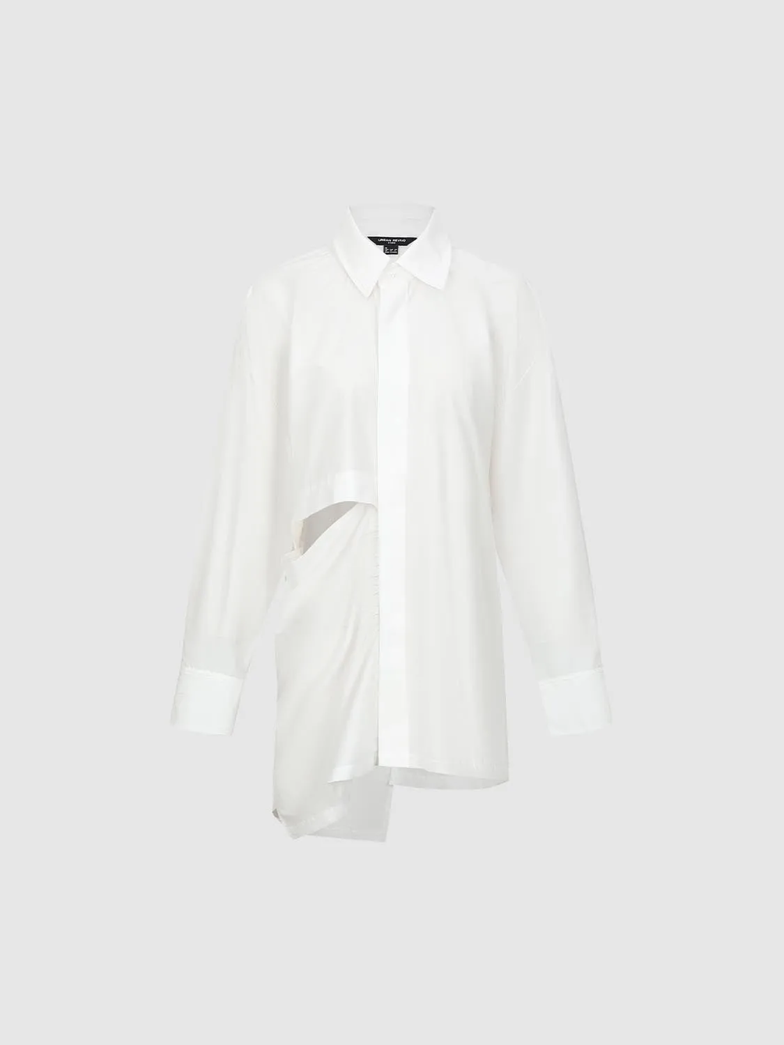 Long Sleeve Irregular Hem Shirts sold by Urban Revivo