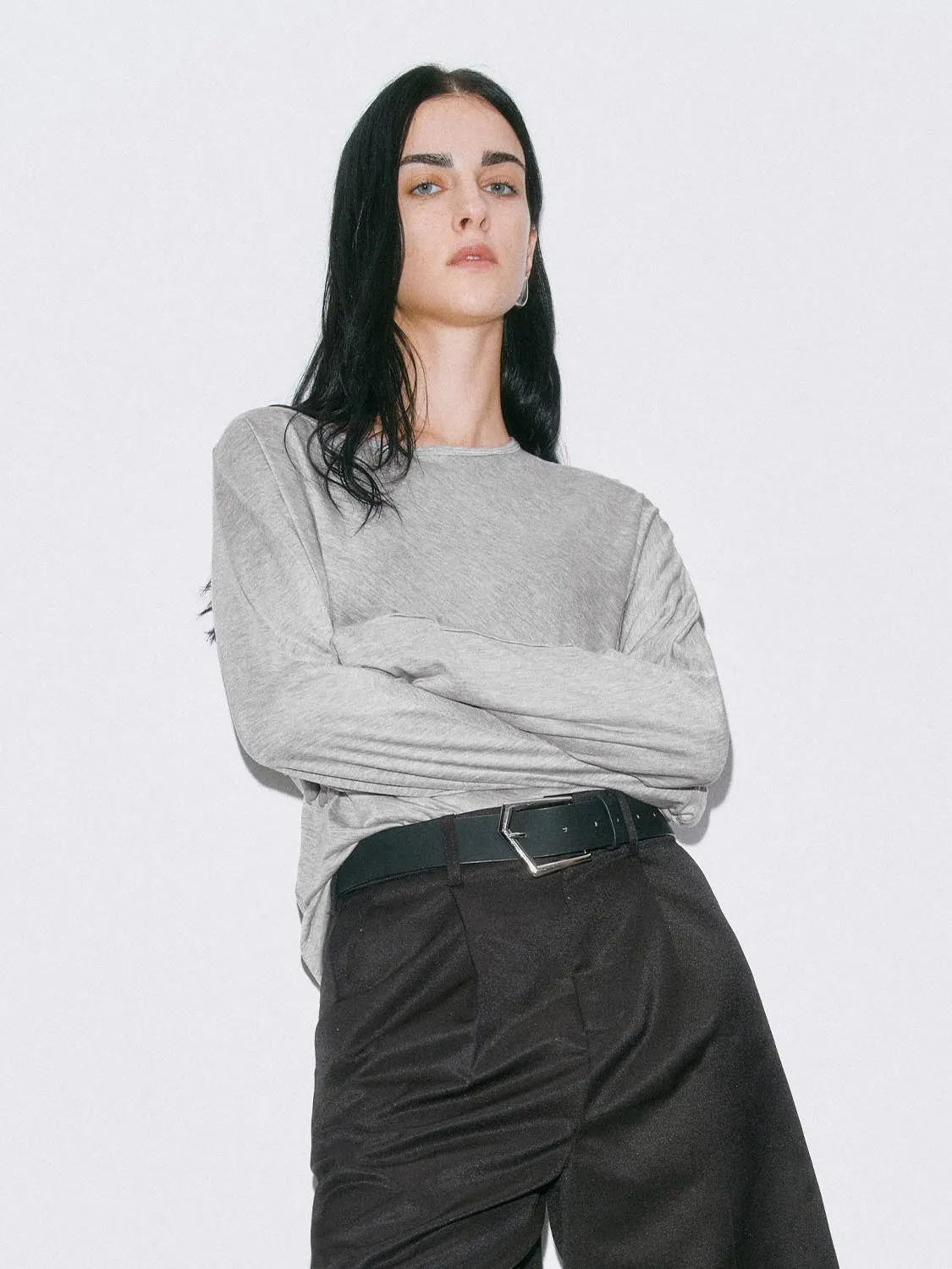 Shirred Long Sleeve T-Shirts sold by Urban Revivo