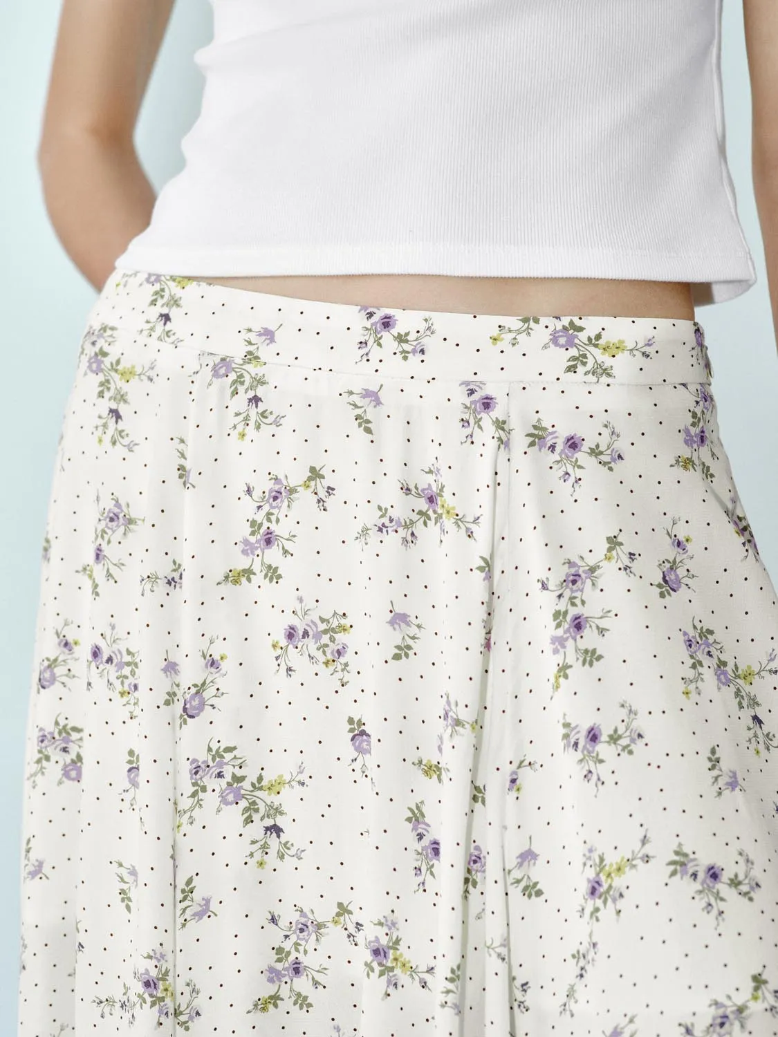 Floral Irregular Hem Skirts sold by Urban Revivo product image thumbnail 5