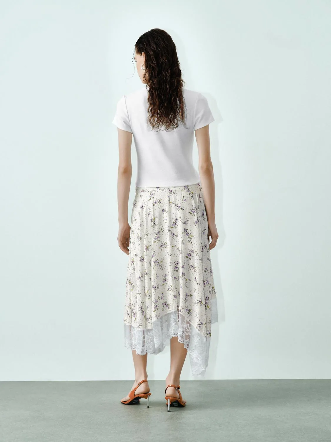 Floral Irregular Hem Skirts sold by Urban Revivo product image thumbnail 4