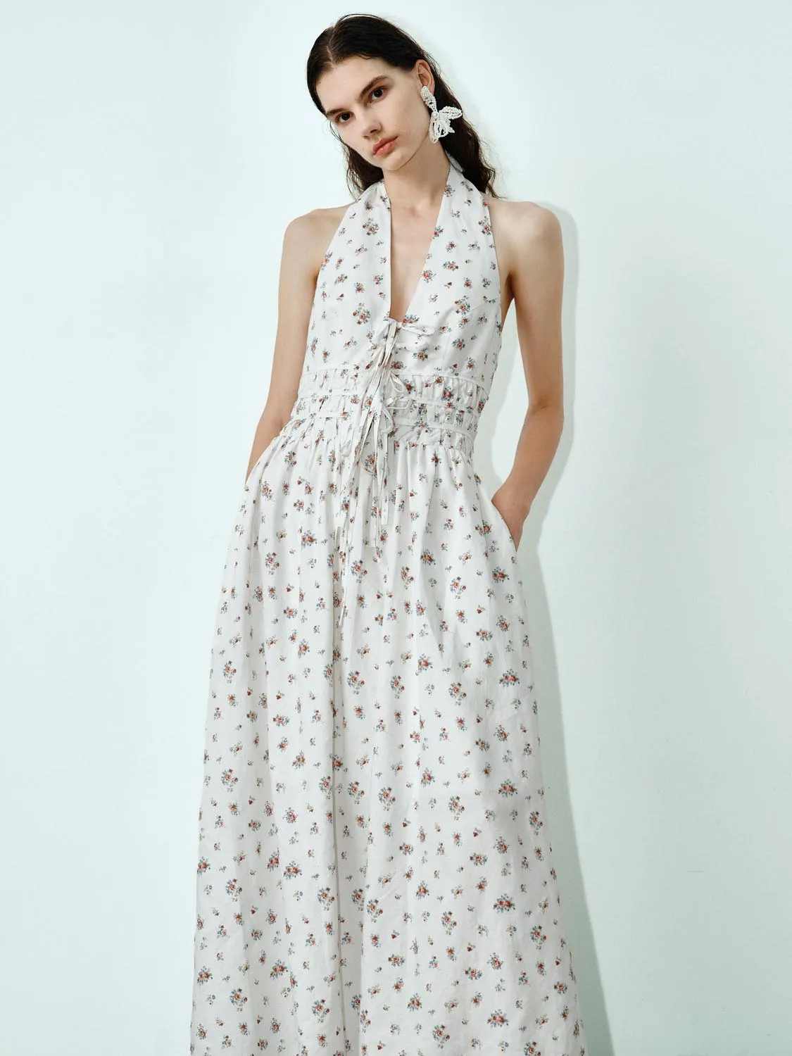 Halter Neck Maxi Dresses sold by Urban Revivo product image thumbnail 5