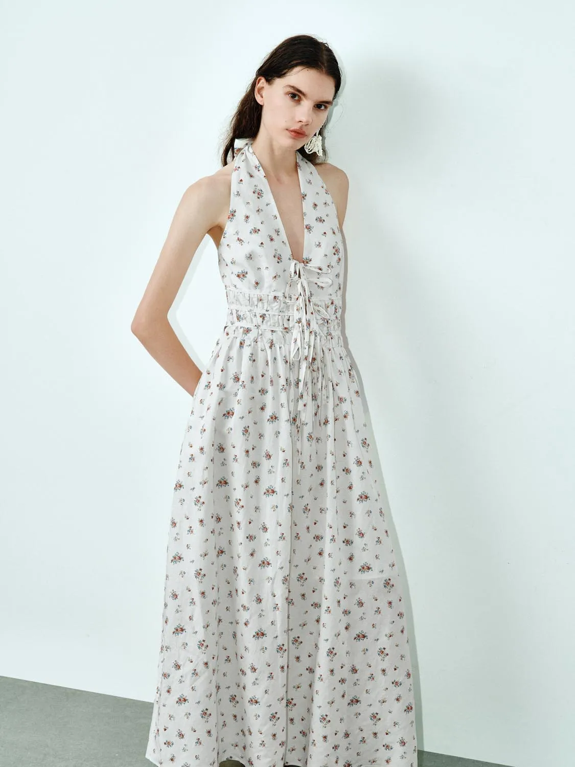 Halter Neck Maxi Dresses sold by Urban Revivo product image thumbnail 2