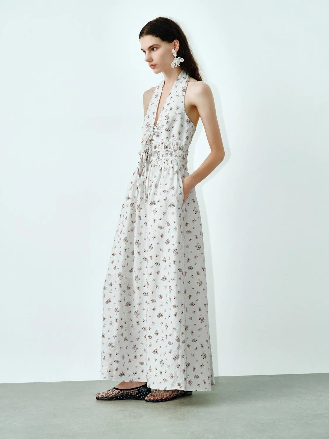 Halter Neck Maxi Dresses sold by Urban Revivo product image thumbnail 4
