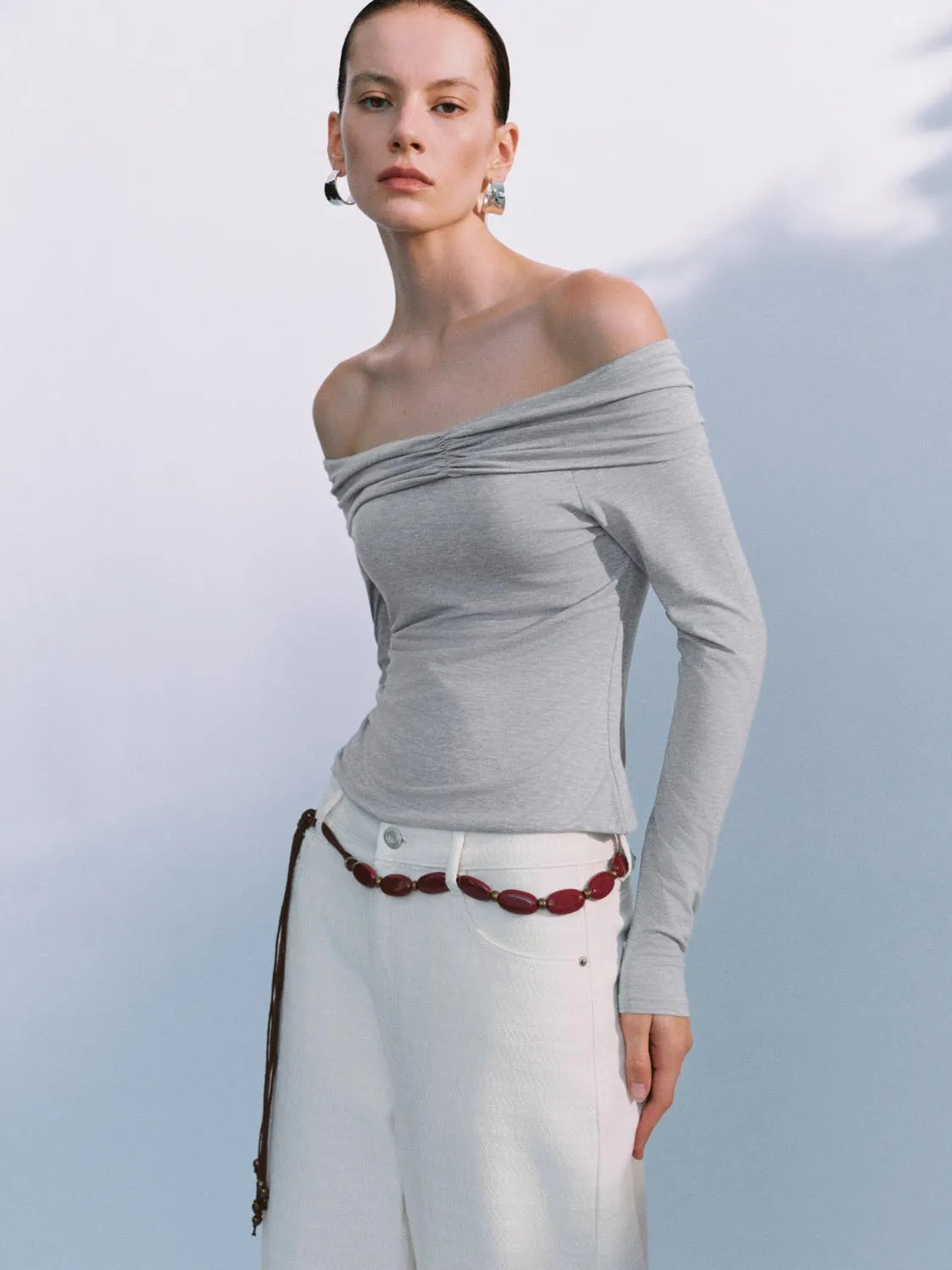 Off Shoulder T-Shirts sold by Urban Revivo product image thumbnail 2