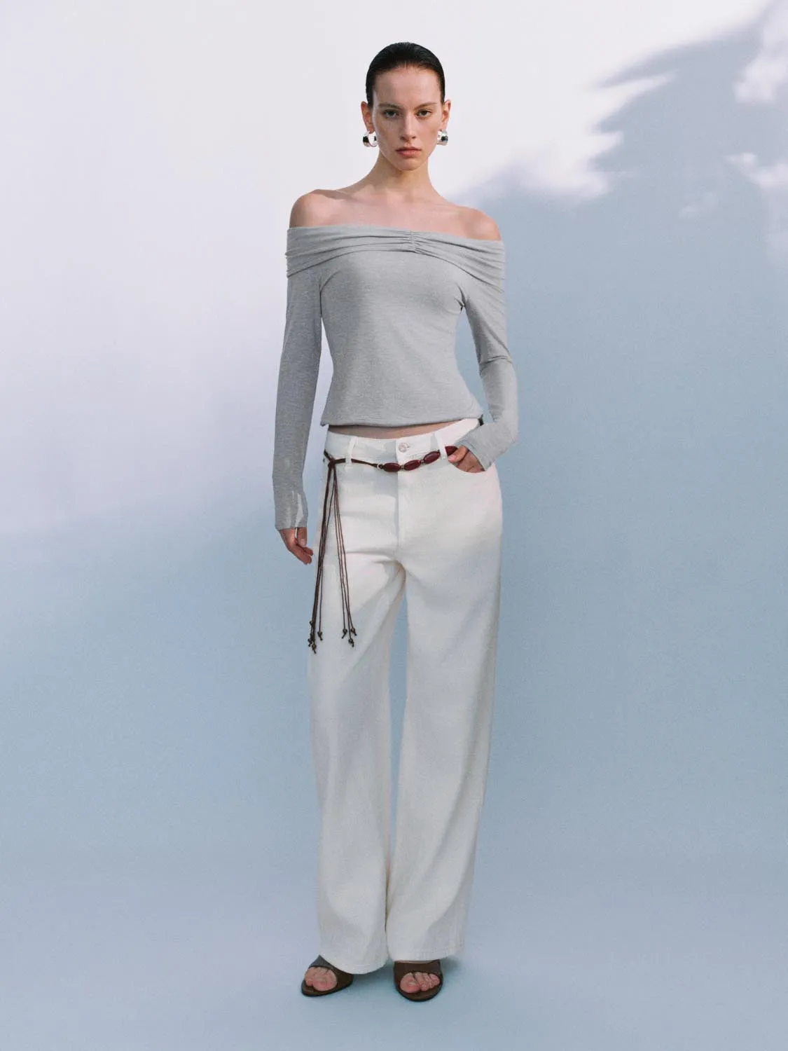 Off Shoulder T-Shirts sold by Urban Revivo product image thumbnail 4
