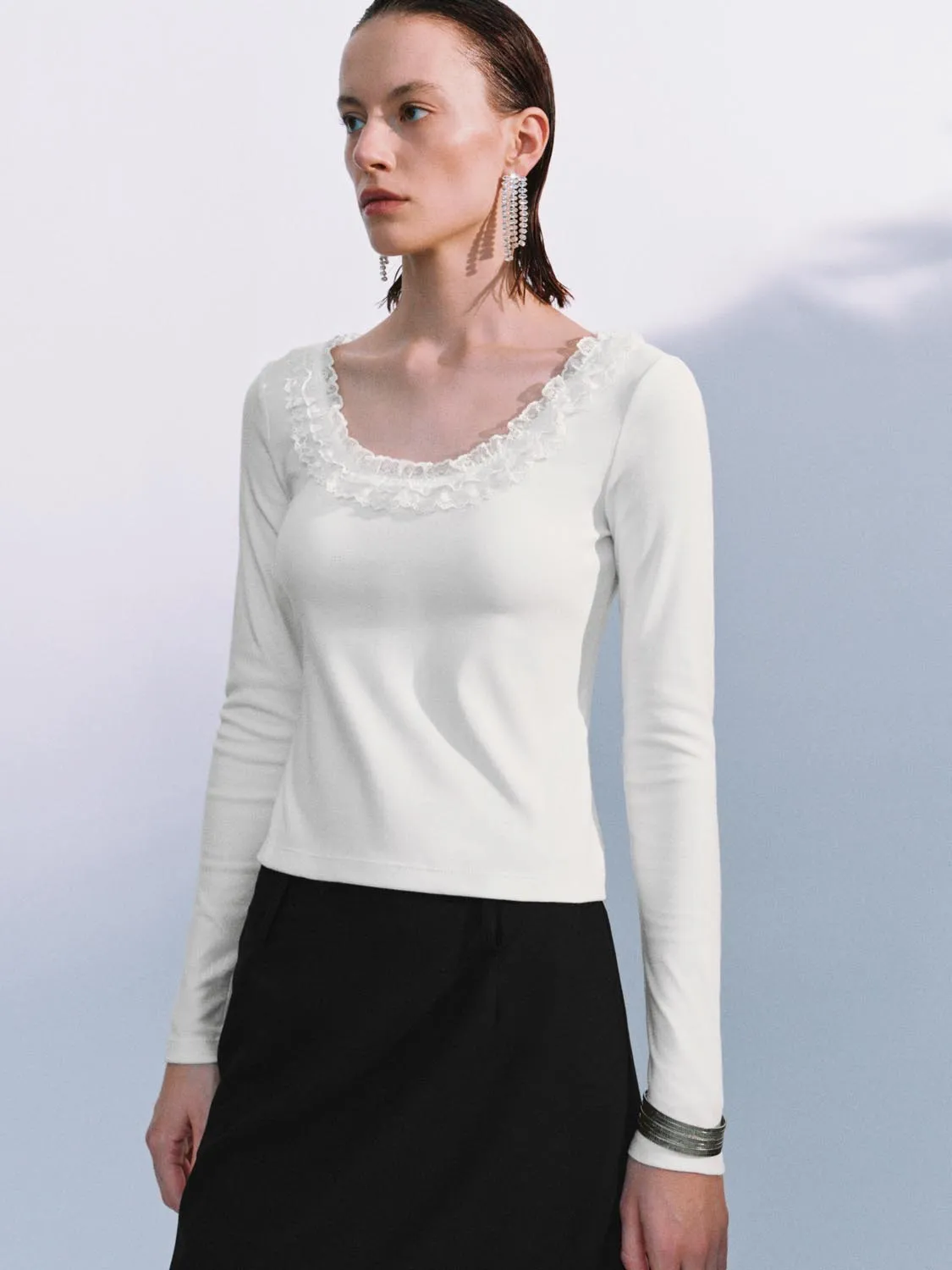 Long Sleeve T-Shirts sold by Urban Revivo product image thumbnail 2