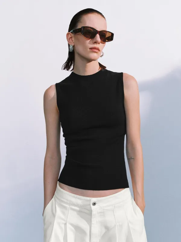 Knitted Sleeveless T-Shirts sold by Urban Revivo