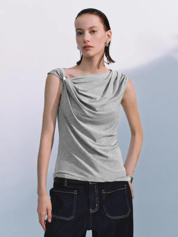 Knot Cap Sleeve T-Shirts sold by Urban Revivo