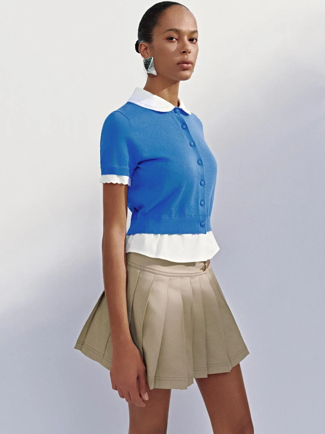 Ruffle Hem Knitted Cardigans sold by Urban Revivo product image thumbnail 2