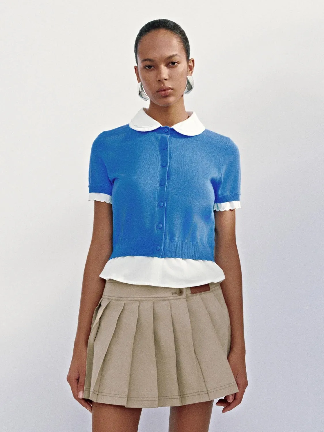 Ruffle Hem Knitted Cardigans sold by Urban Revivo