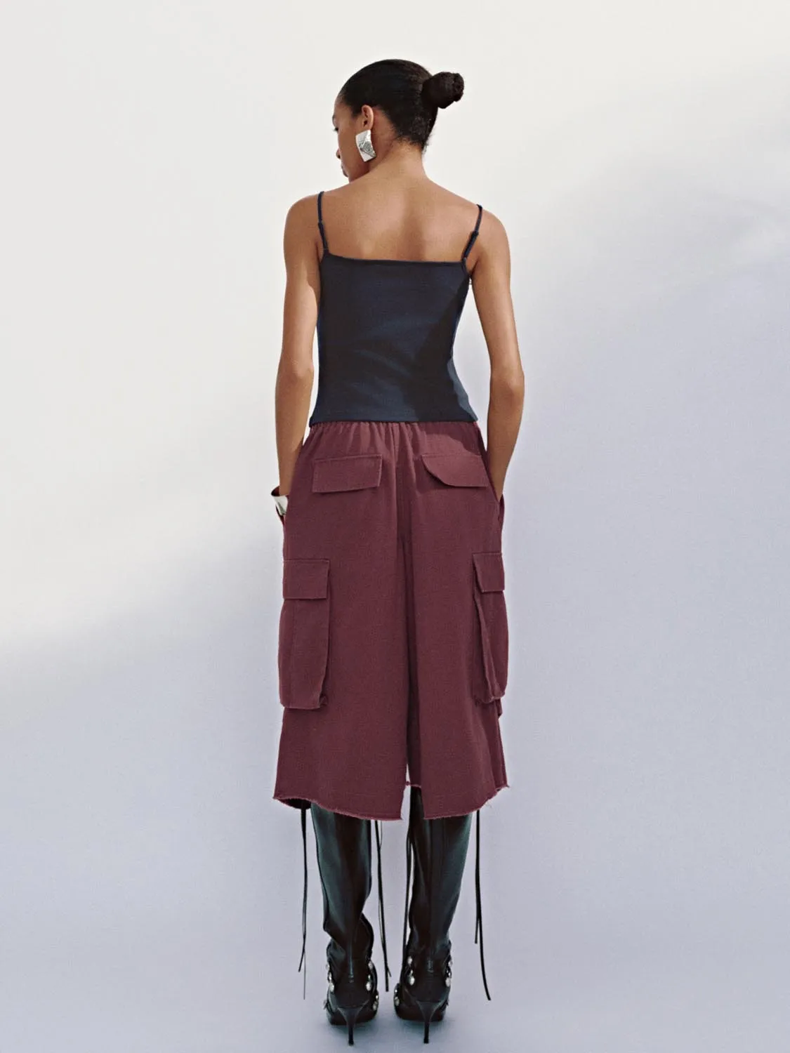 Split Hem Wide-Leg Pants sold by Urban Revivo product image thumbnail 4