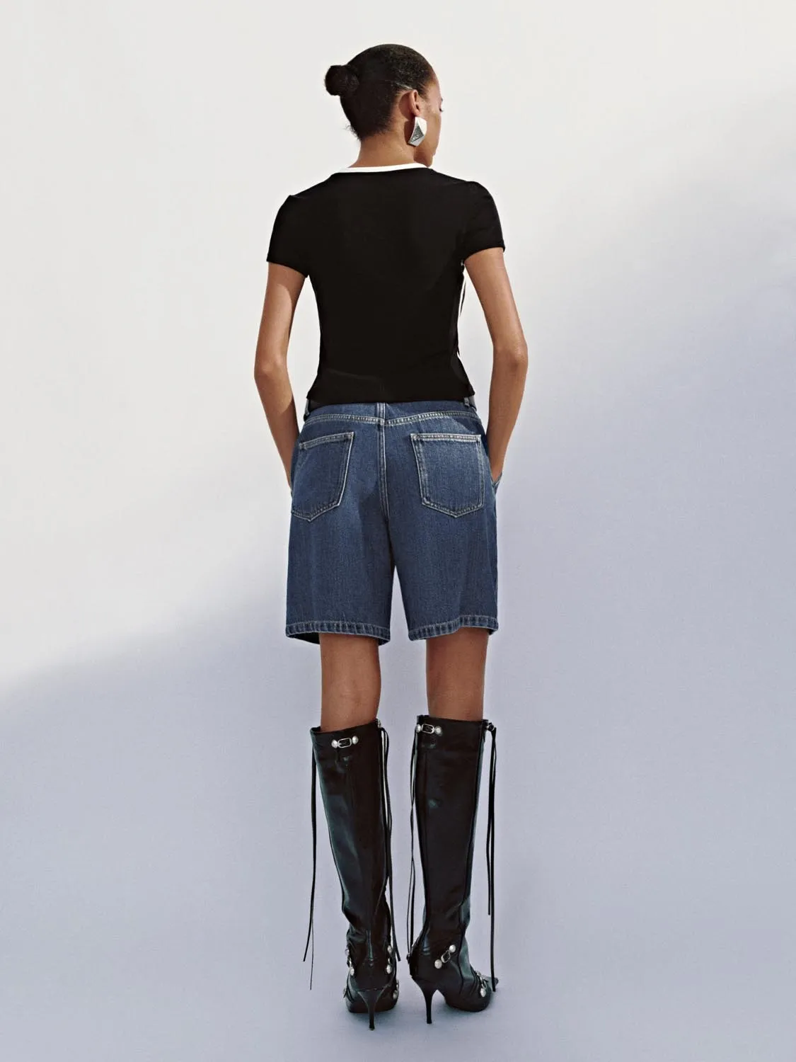 Vogue Denim Shorts sold by Urban Revivo product image thumbnail 4