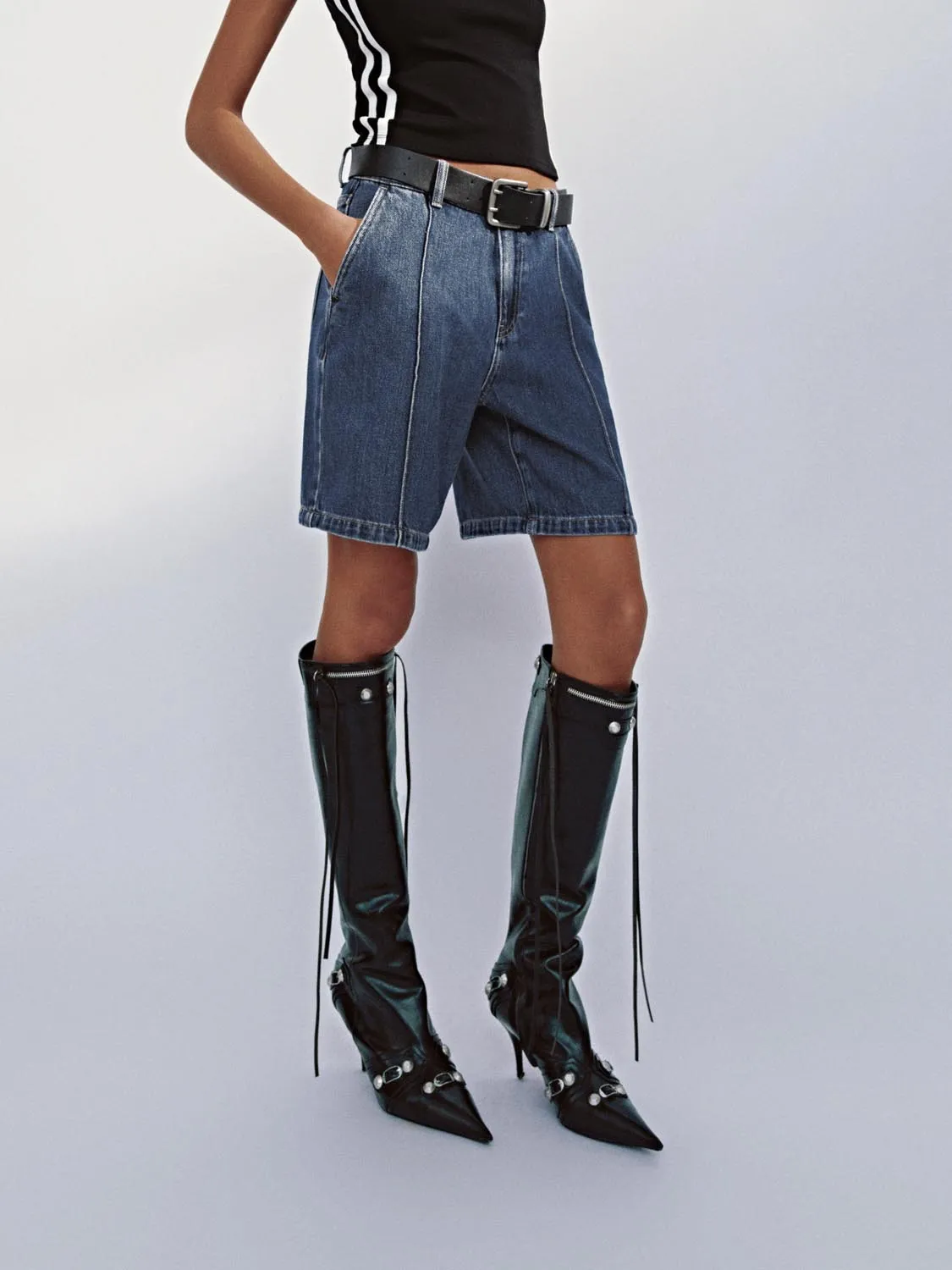 Vogue Denim Shorts sold by Urban Revivo product image thumbnail 3