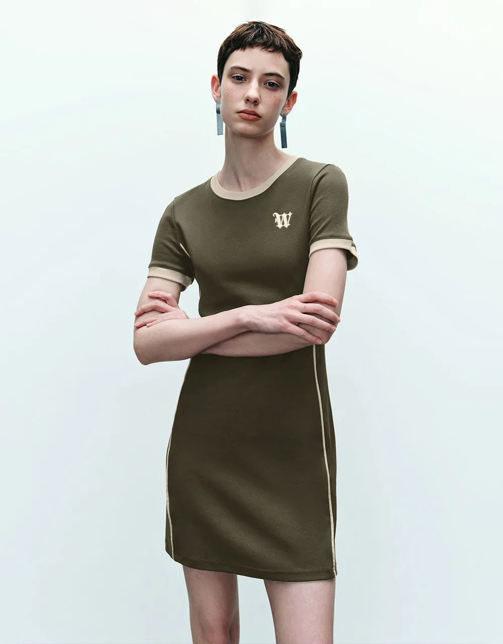 Crew Neck Skinny Dress sold by Urban Revivo product image thumbnail 3