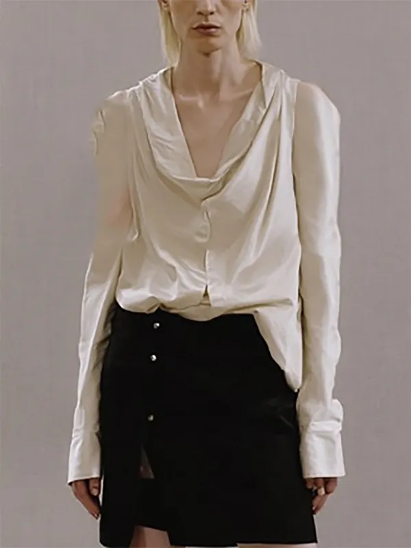 Cowl Neck Slip Blouses sold by Urban Revivo