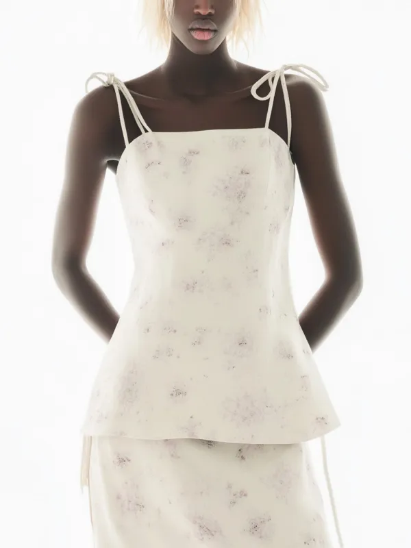 Tie Strap Floral Tops sold by Urban Revivo