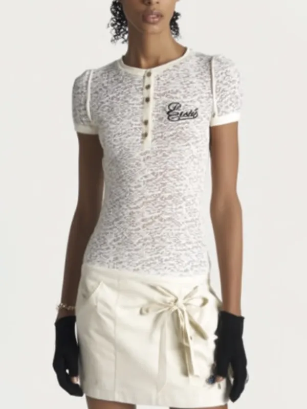 Button Half Placket Knitted T-Shirts sold by Urban Revivo