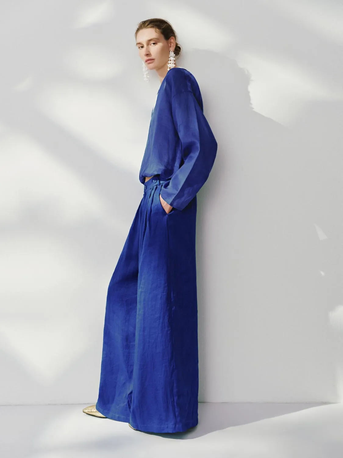 Wide-Leg Pants sold by Urban Revivo product image thumbnail 3