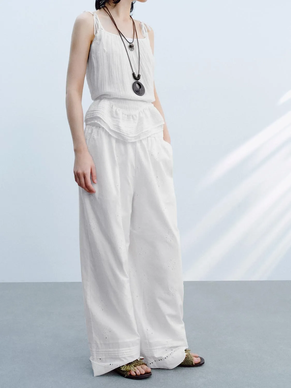 Wide-Leg Pants sold by Urban Revivo product image thumbnail 3