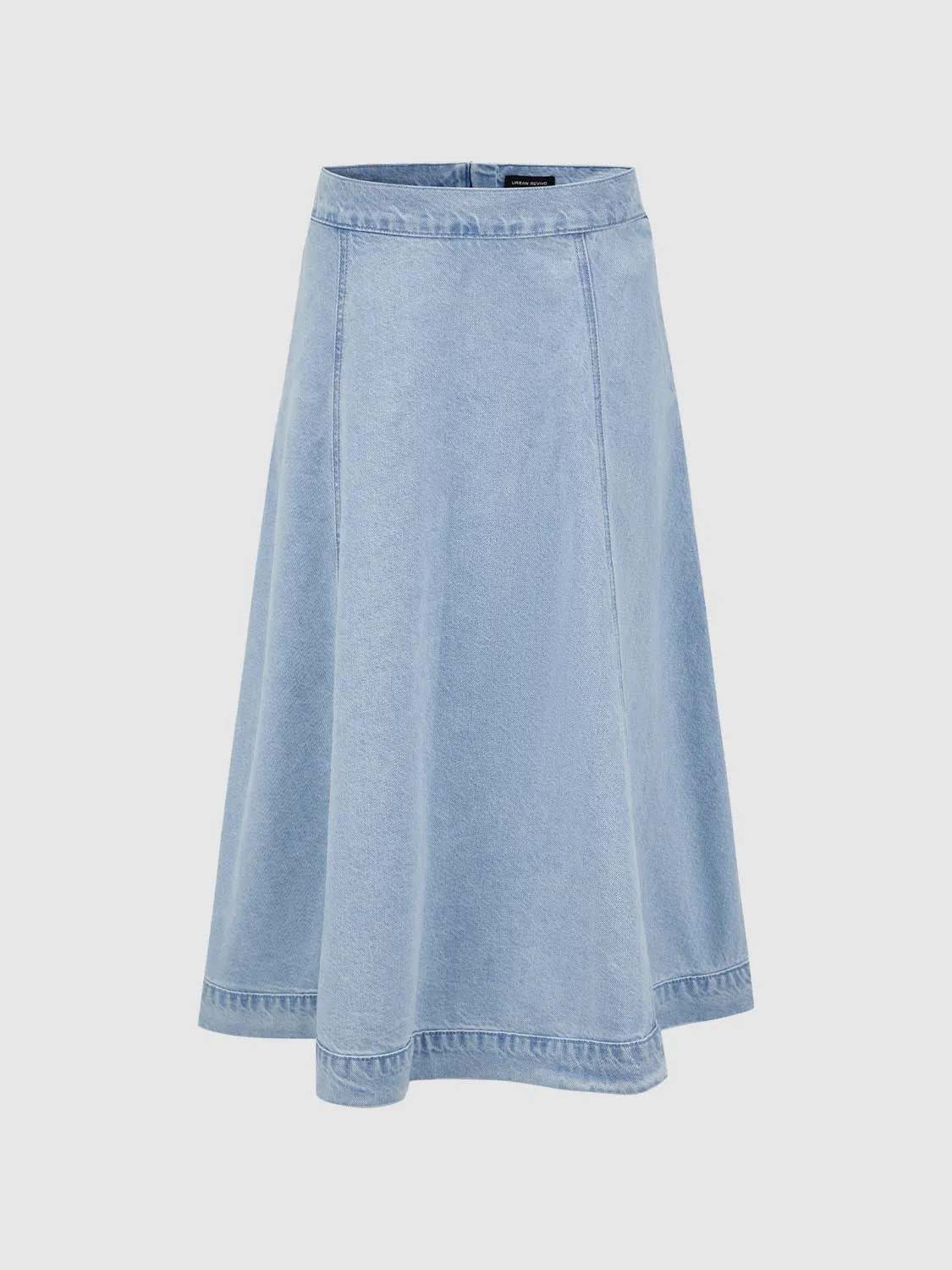 Denim Flared Maxi Skirts sold by Urban Revivo product image thumbnail 3