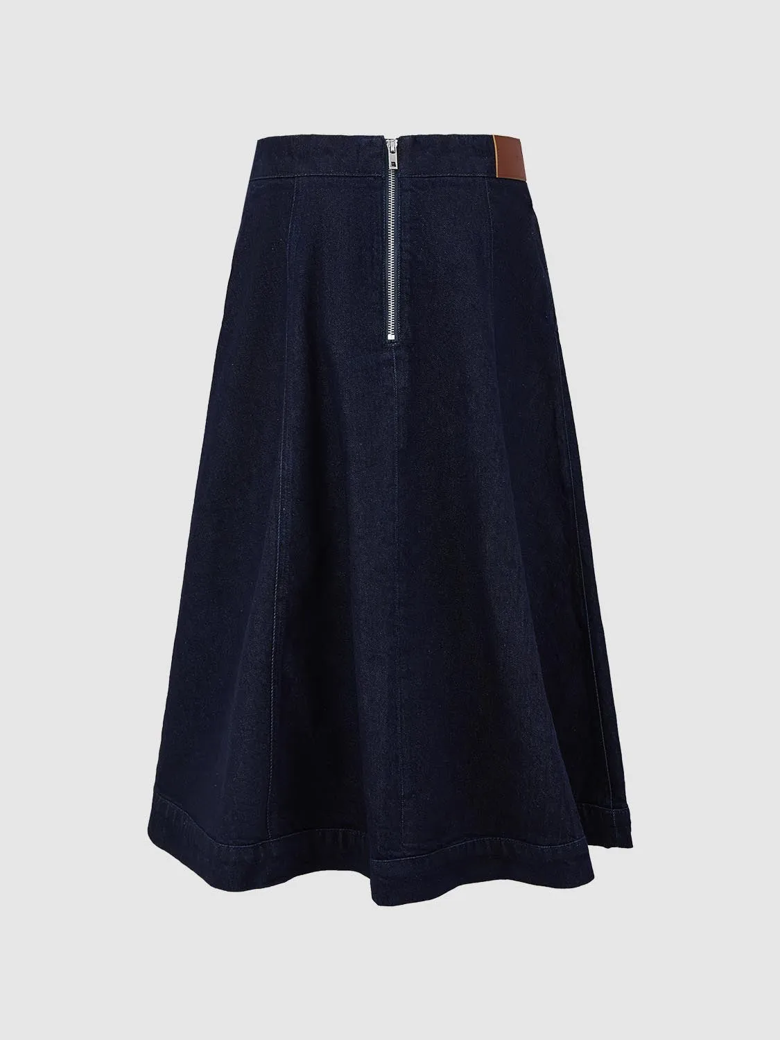 Denim Flared Maxi Skirts sold by Urban Revivo product image thumbnail 2