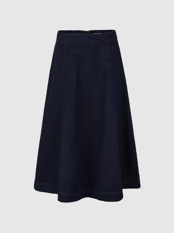 Denim Flared Maxi Skirts sold by Urban Revivo