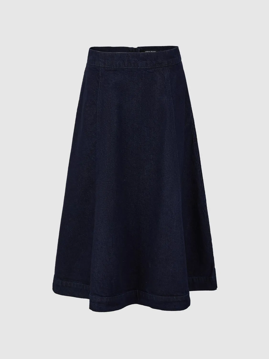 Denim Flared Maxi Skirts sold by Urban Revivo