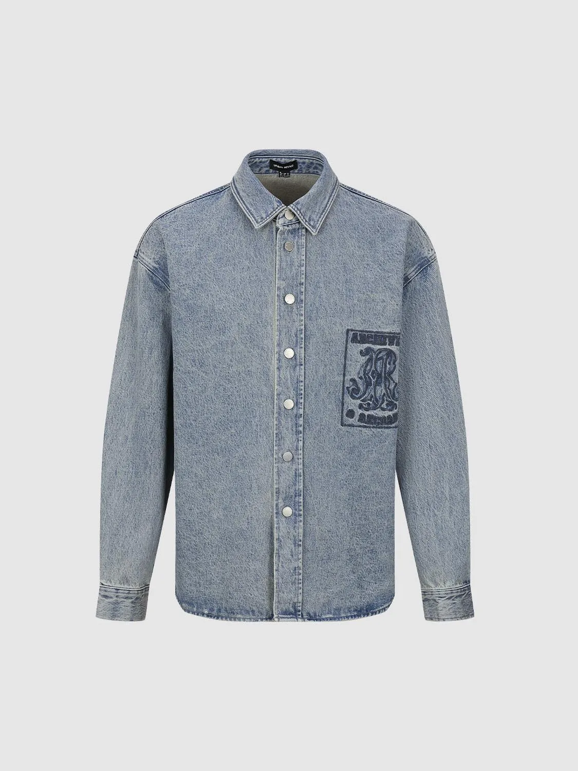 Denim Long Sleeve Shirts sold by Urban Revivo