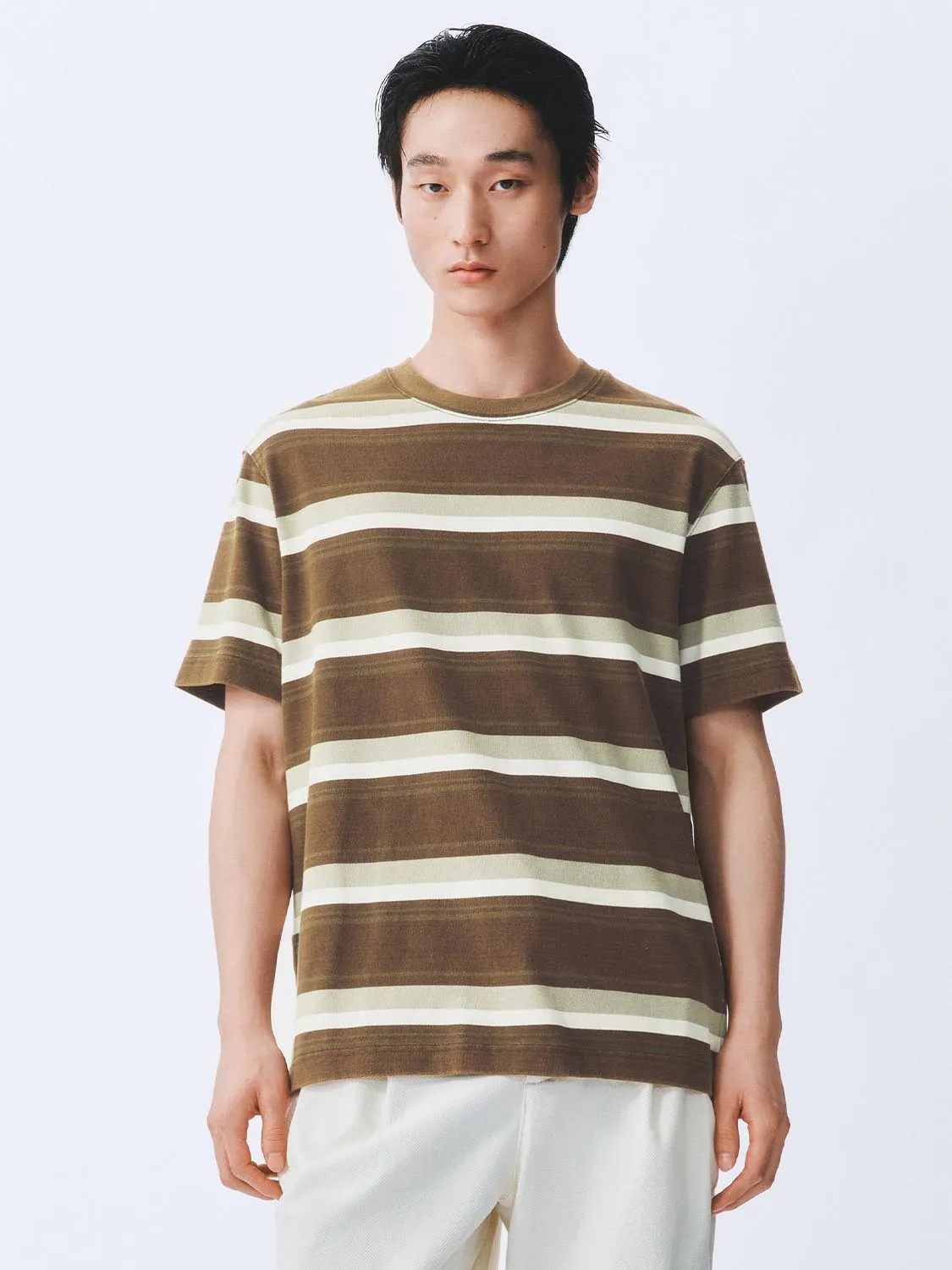 Striped Short Sleeve T-Shirts sold by Urban Revivo