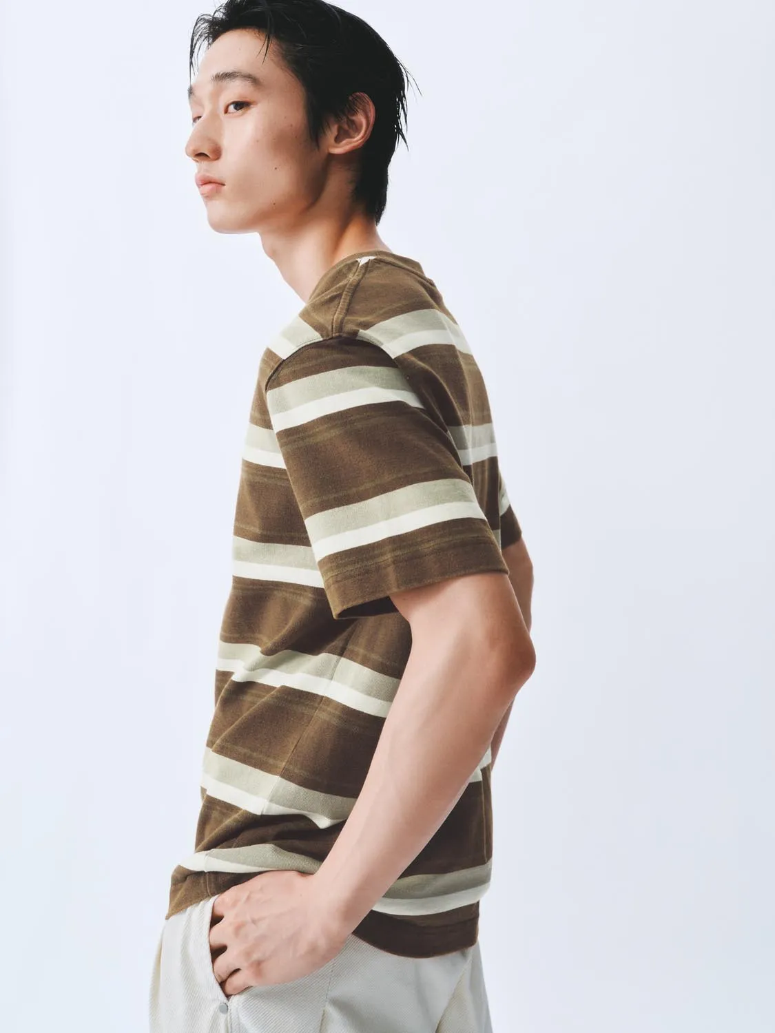 Striped Short Sleeve T-Shirts sold by Urban Revivo product image thumbnail 2