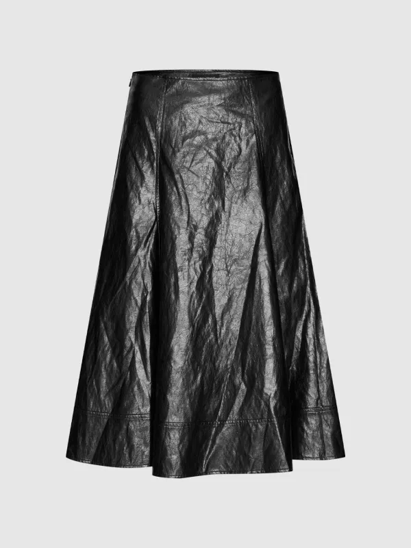 Vegan Leather Maxi Skirts sold by Urban Revivo