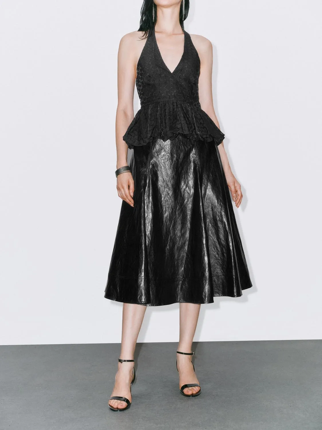 Vegan Leather Maxi Skirts sold by Urban Revivo product image thumbnail 2