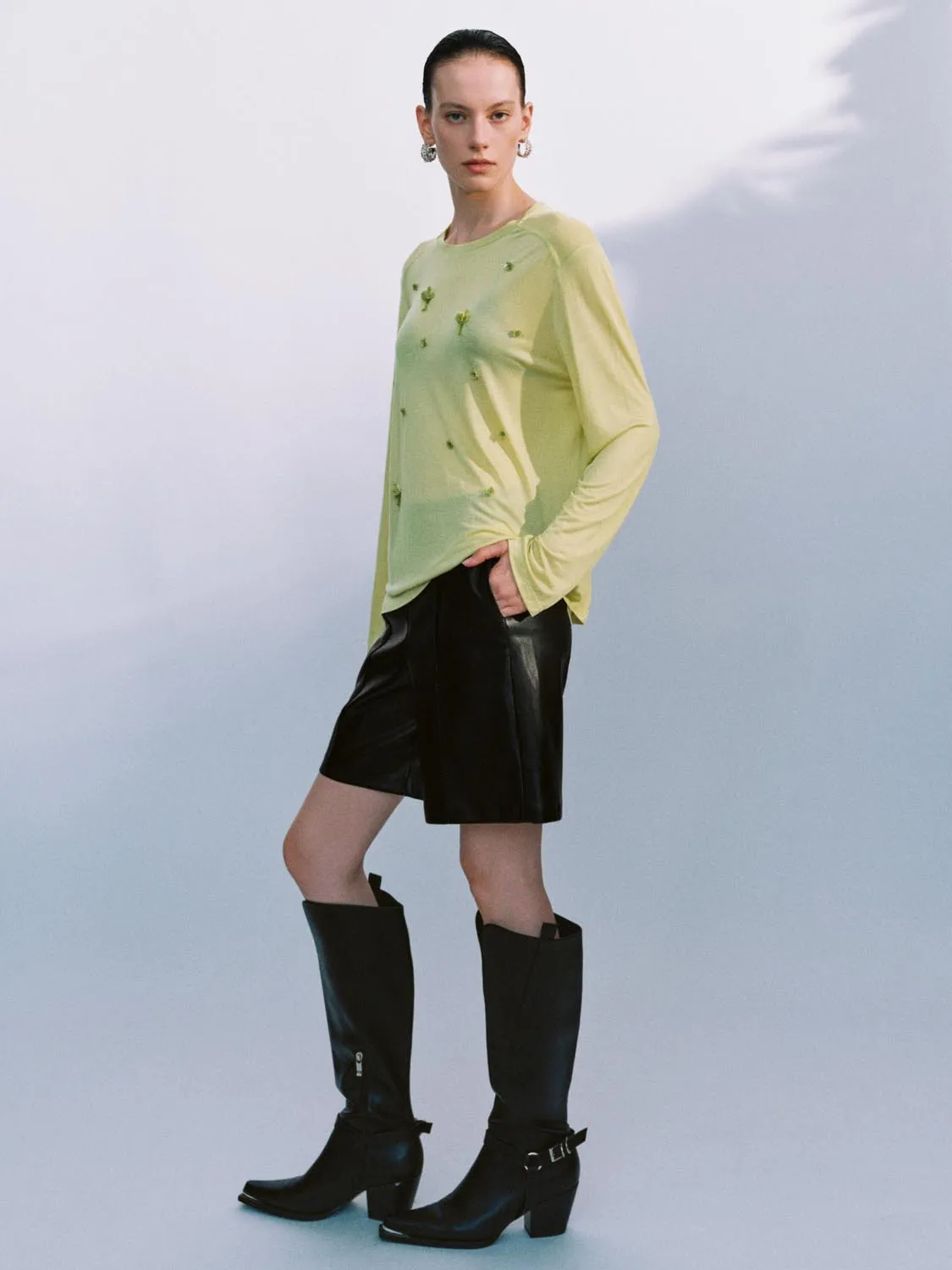 Vegan Leather Shorts sold by Urban Revivo product image thumbnail 4