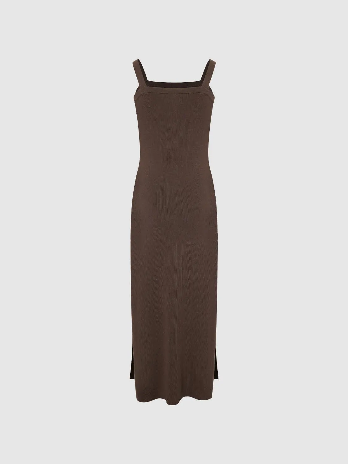 Wide Strap Knitted Maxi Dresses sold by Urban Revivo product image thumbnail 2