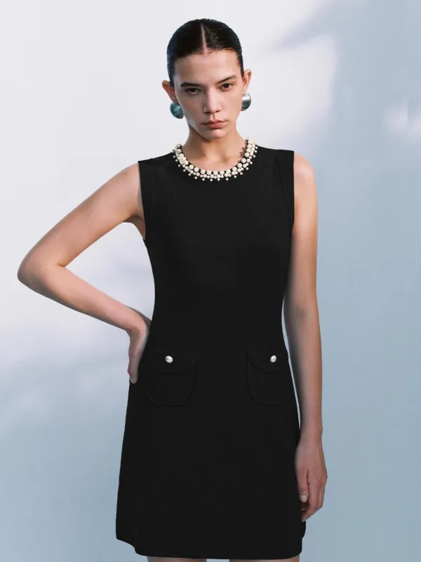 Knitted Beaded Mini Dresses made by Urban Revivo