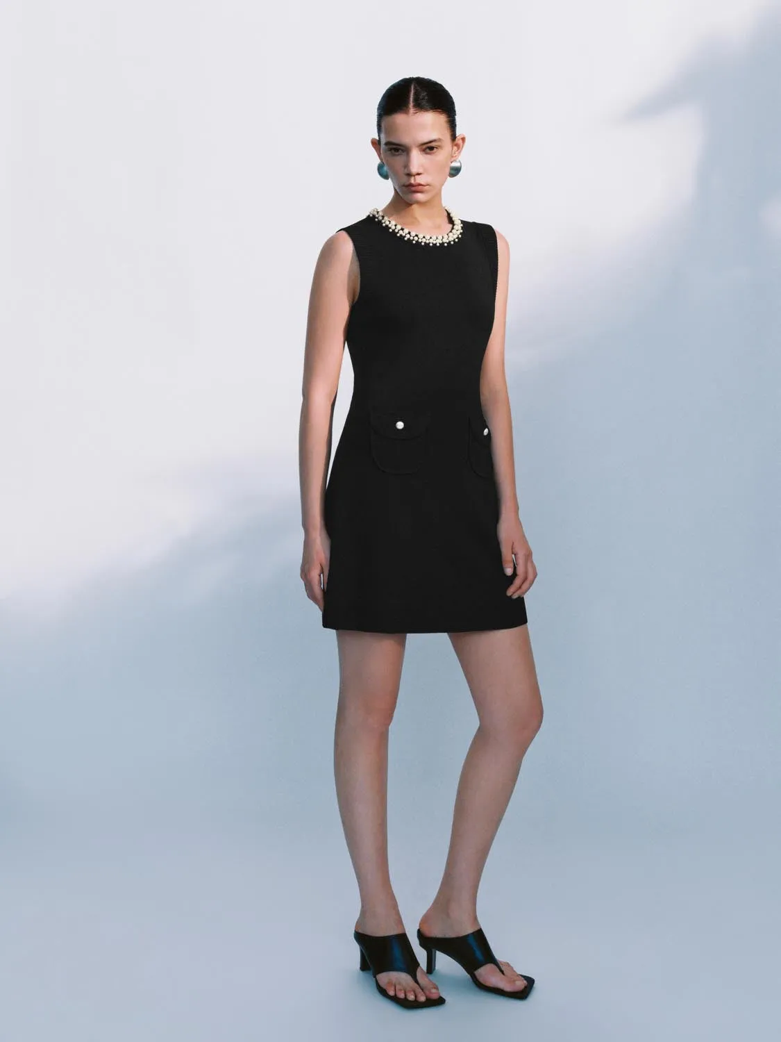 Knitted Beaded Mini Dresses sold by Urban Revivo product image thumbnail 5