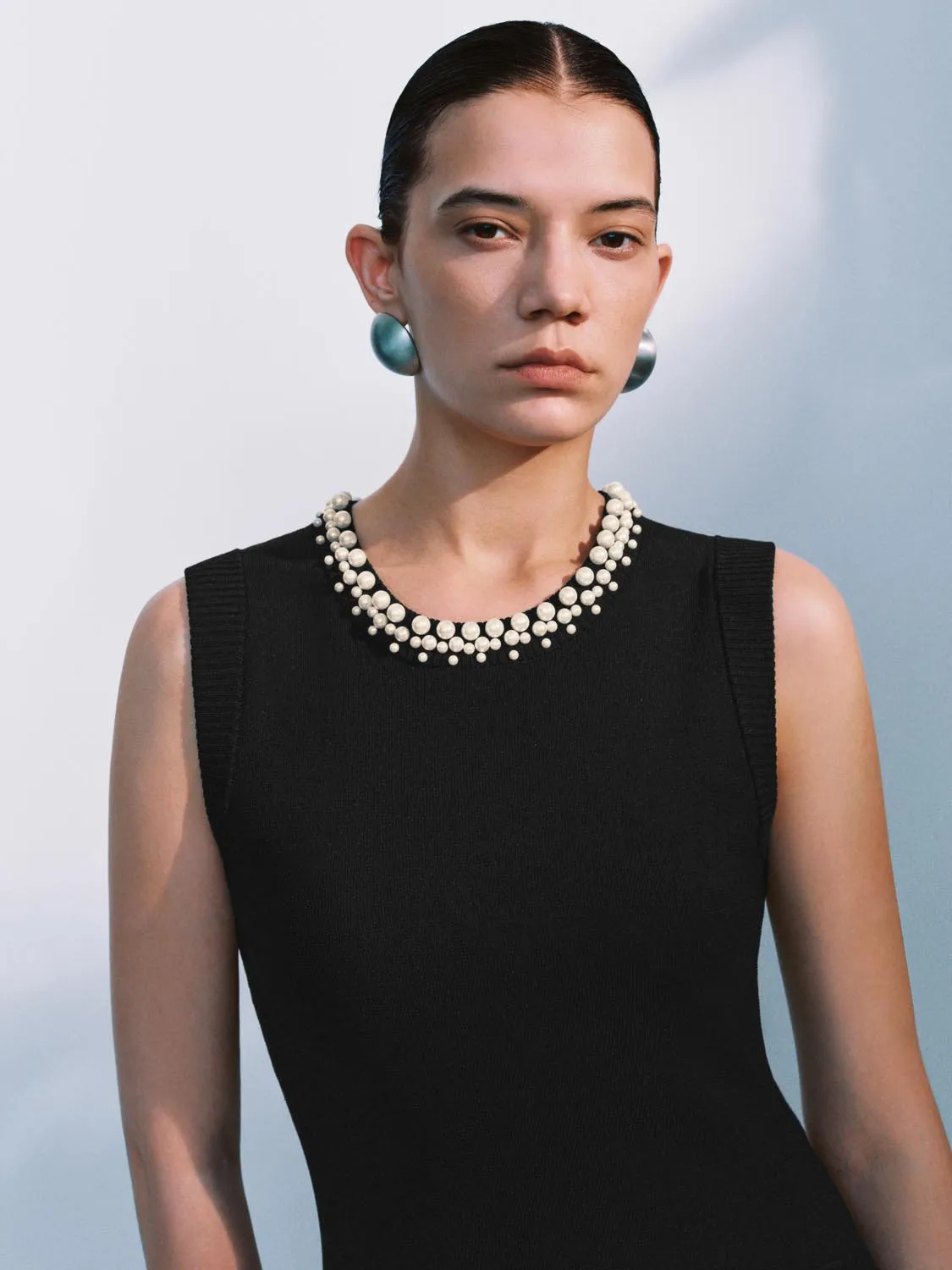 Knitted Beaded Mini Dresses sold by Urban Revivo product image thumbnail 3