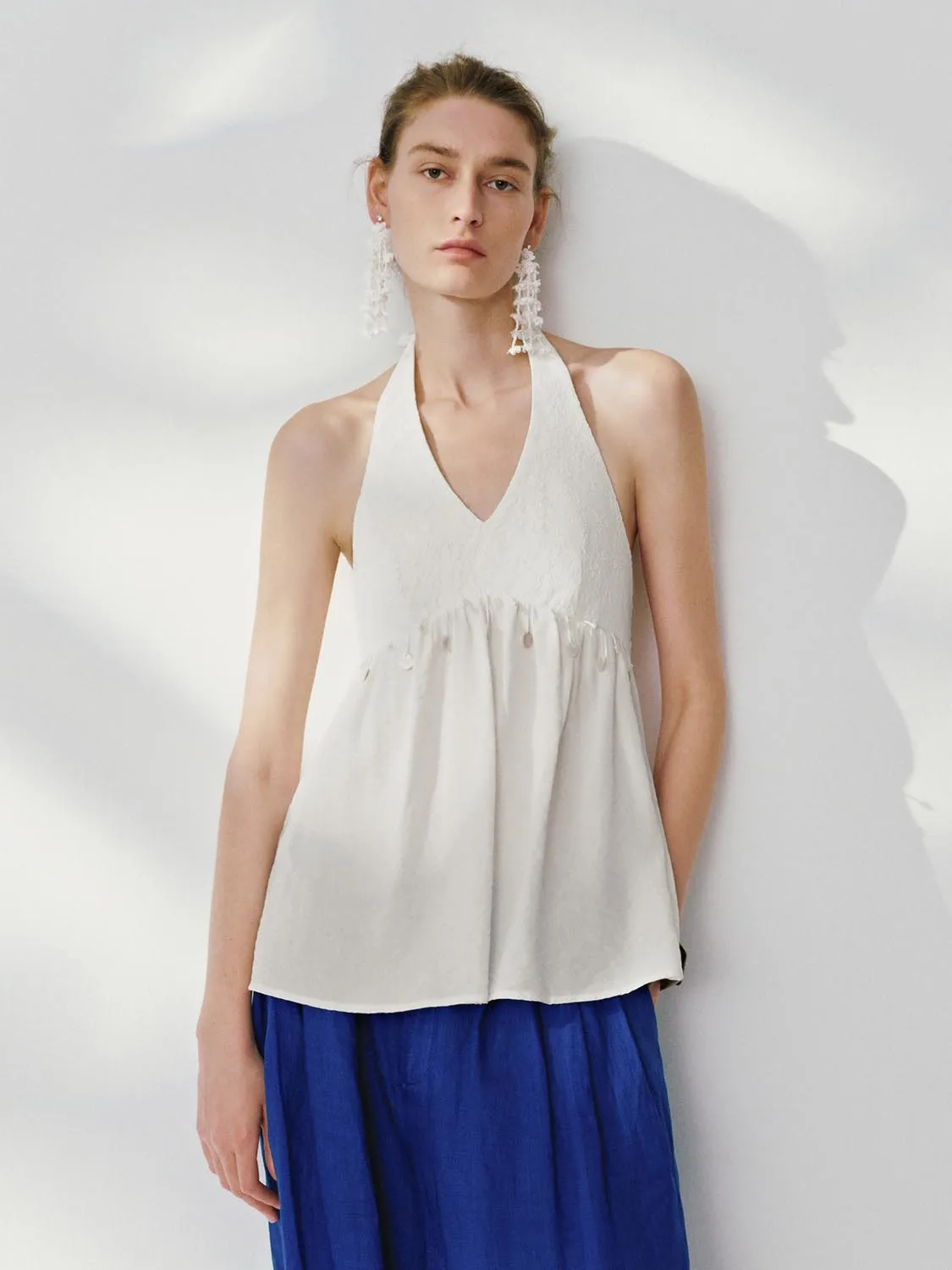 Halter Neck Cami Tops sold by Urban Revivo