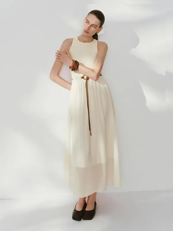 Belted Sleeveless Maxi Dresses sold by Urban Revivo