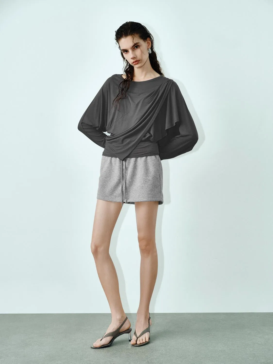 Ruched Long Sleeve T-Shirts sold by Urban Revivo product image thumbnail 5