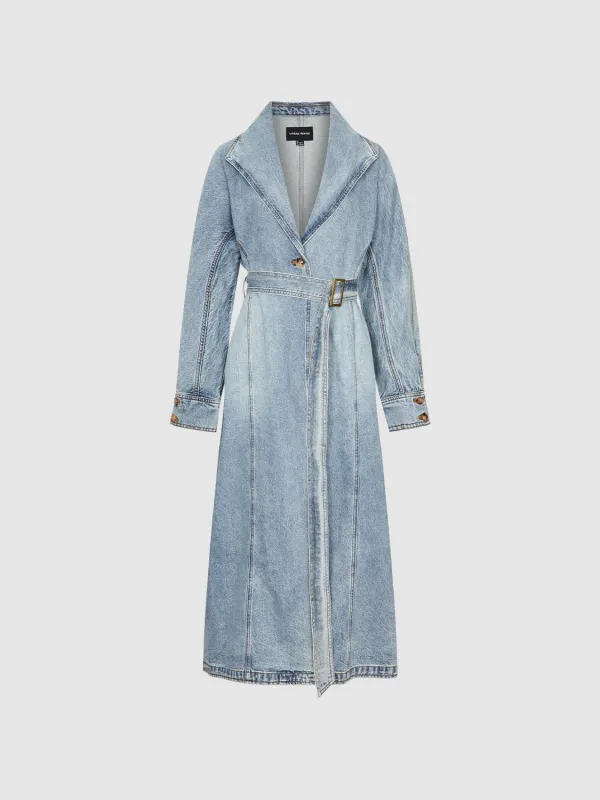 Denim Longline Jackets sold by Urban Revivo