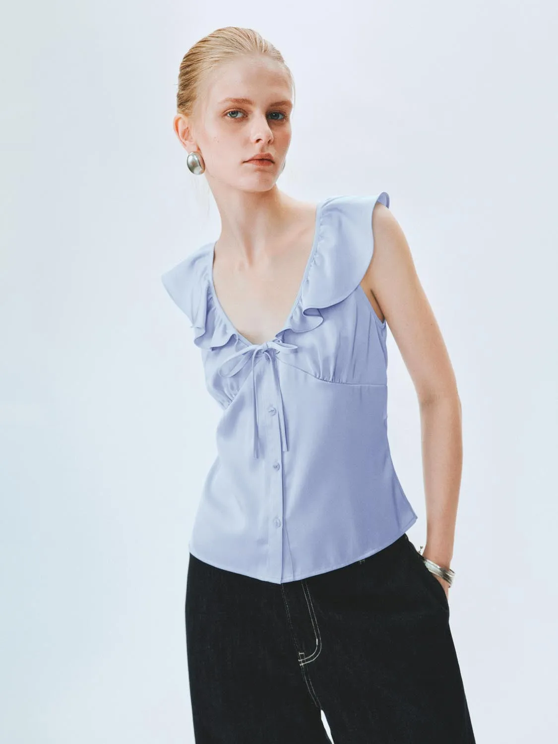 Ruffle Blouses sold by Urban Revivo product image thumbnail 2